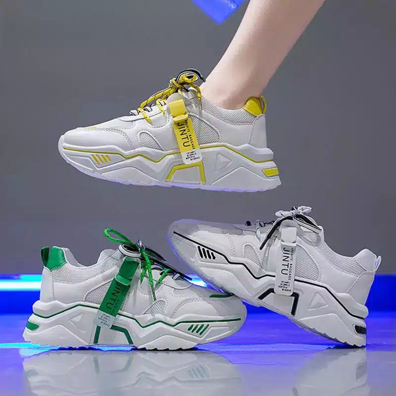  SEPATU  SNEAKERS WANITA FASHION KOREA  JINTU  Shopee Indonesia