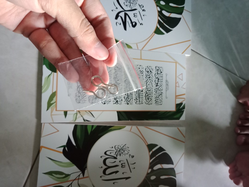 Wooden Projects Kaligrafi Hiasan Pajangan Dinding Rumah Lafadz Allah Muhammad Tropical Series - Pzl