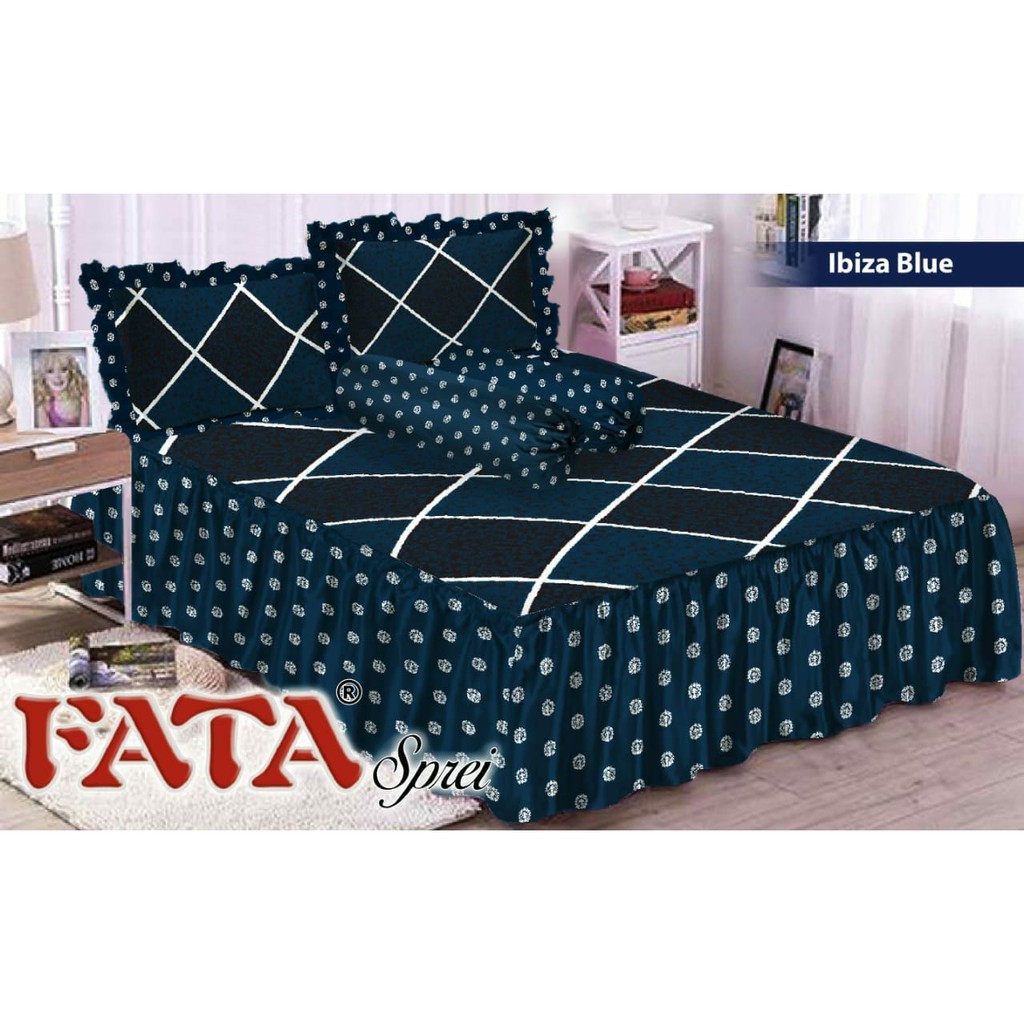 RC FATA SPREI RUMBAI KING UKURAN 180X200 MOTIF MINIMALIS HARGA TERJANGKAU