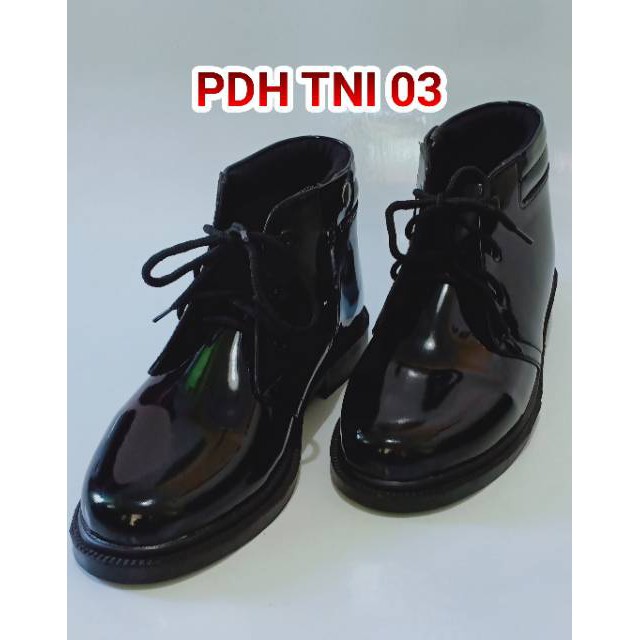 TSK Sepatu PDH TNI 03 KILAP TALI HIDUP (Anti Semir)