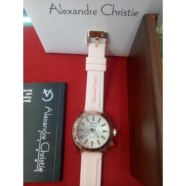 jam tangan analog wanita Alexandre Christie AC 2928 LH stainless