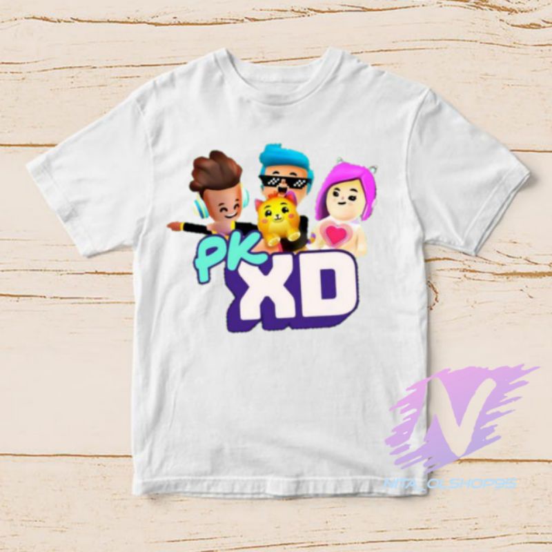 kaos PK xd game terpopuler baju kaos anak PK xd mobile