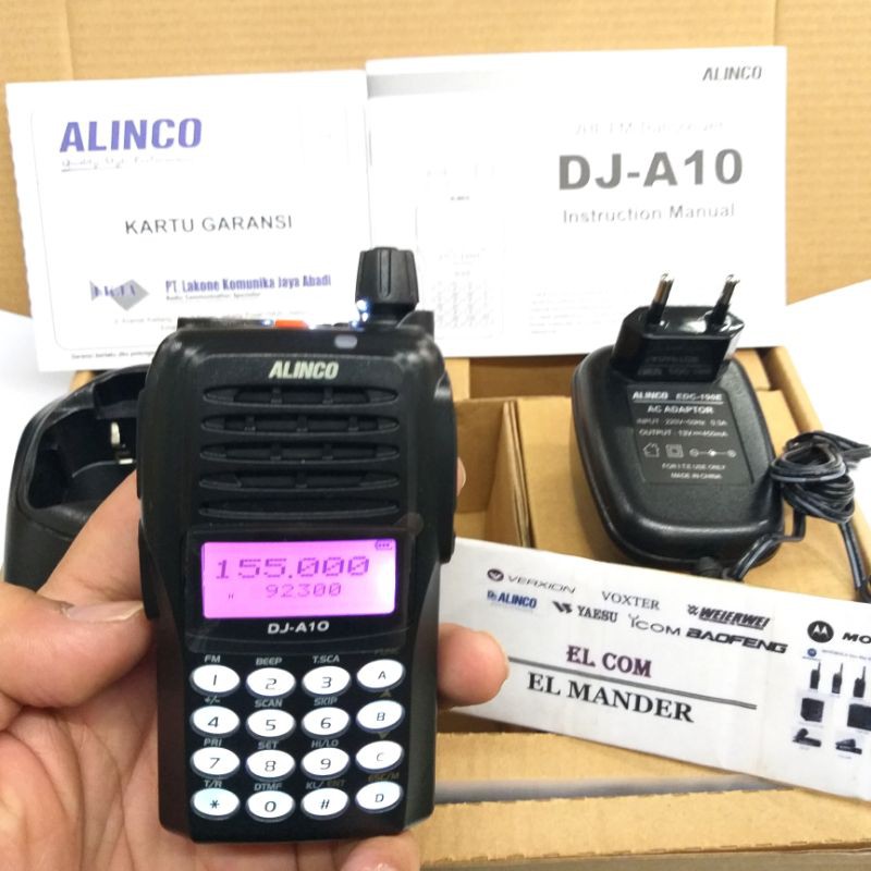 JUAL HT ALINCO DJ A10 VHF ORIGINAL RESMI - HT ALINCO DJA10 DJ-A10 DJ A10 VHF ORIGINAL