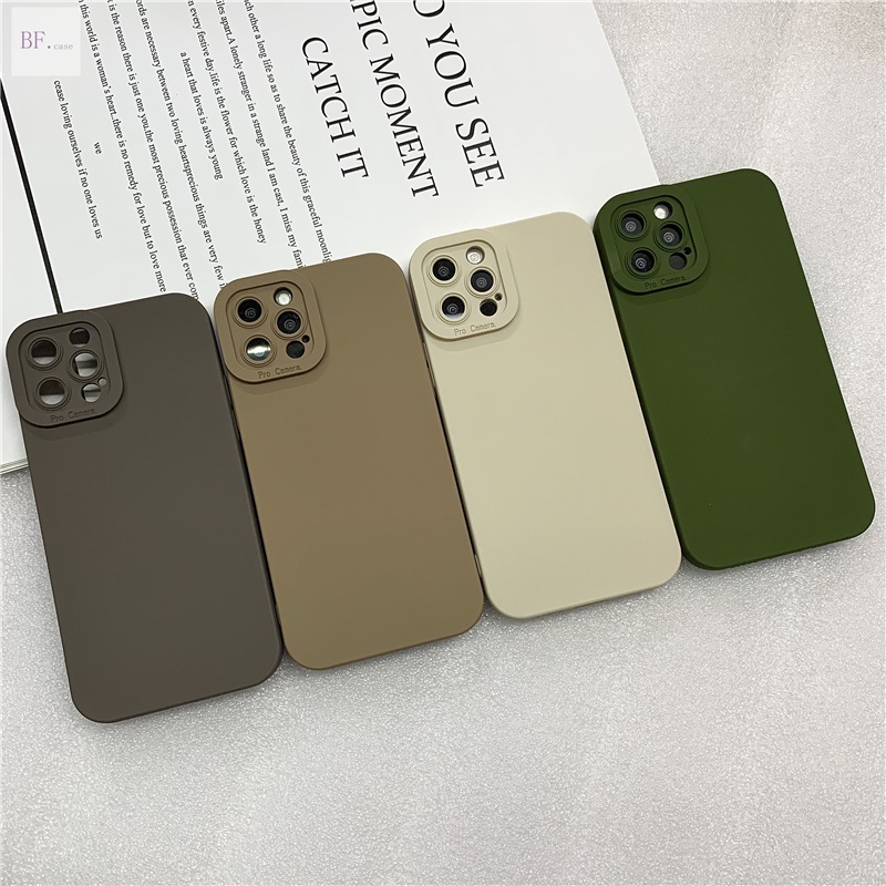 Case Silikon TPU Full Cover Lensa Kamera Untuk IPhone 11 / 12 / 13pro Max / X / XR / 11pro / 12pro / 13pro / XSMAX