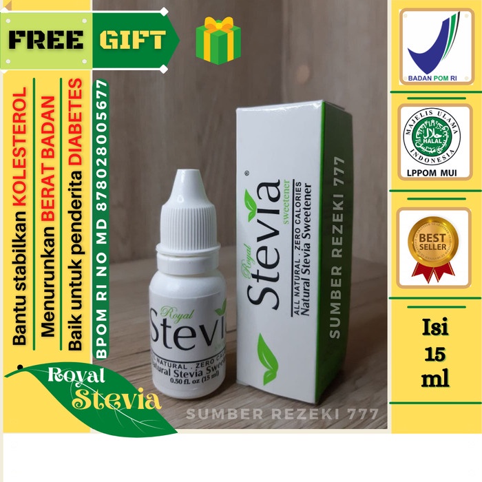 

Gula Cair Non Calorie STEVIA 15 ml / Natural Stevia Sweetener