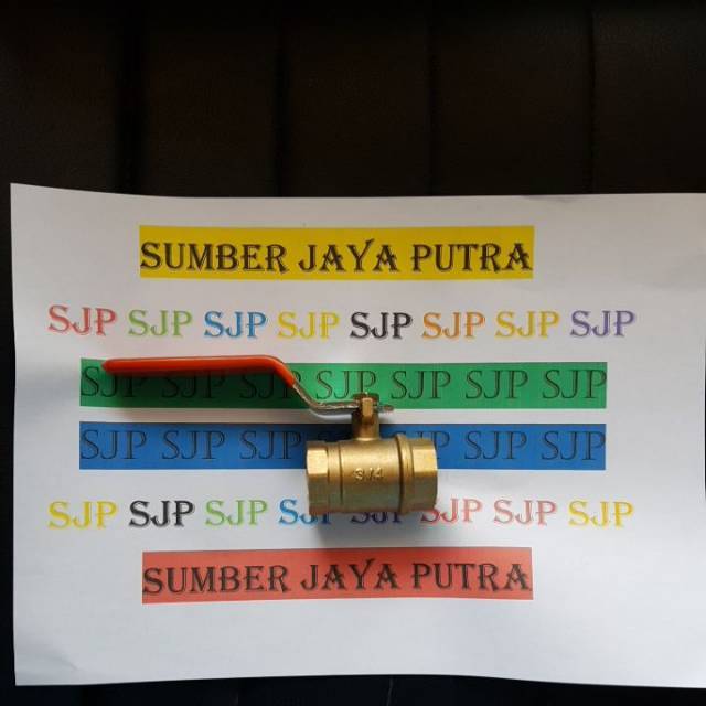 Stop kran kuningan 3/4 in  valve pipa drat