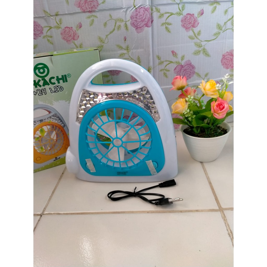 KIPAS ANGIN MEJA LAMPU EMERGENCY BATERAI TAHAN LAMA