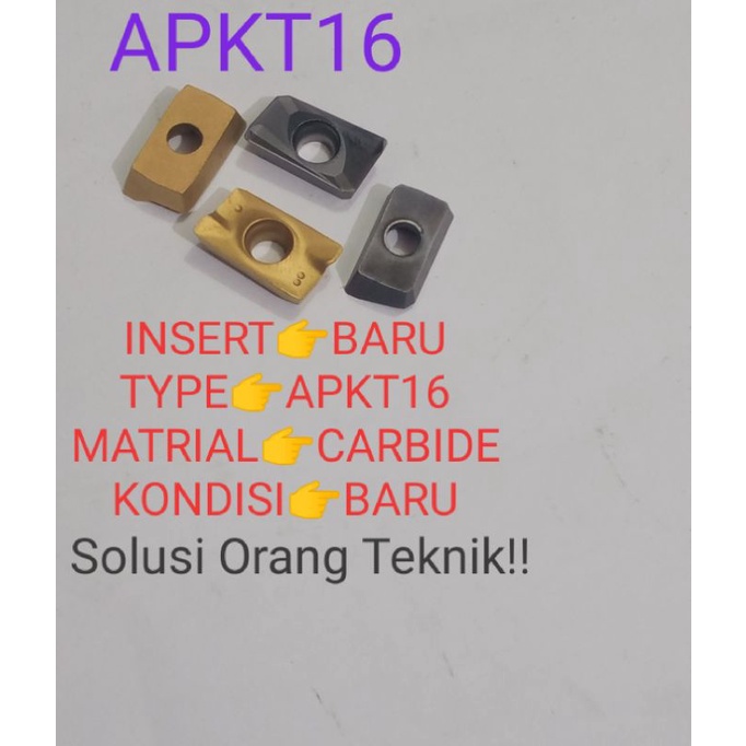 INSERT APKT16 CARBIDE INSERT VACMIL INSERT BARU PAHAT BUBUT  APKT16 CARBIDE MATA HOLDER MATA MILLING