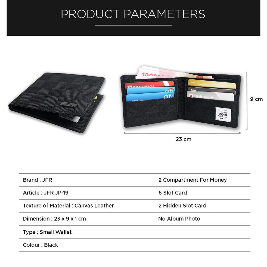 DOMPET PRIA CANVAS COWOK DOMPET COWO LIPAT BAHAN CANVAS Dompet Pria Cowo JP-19-4