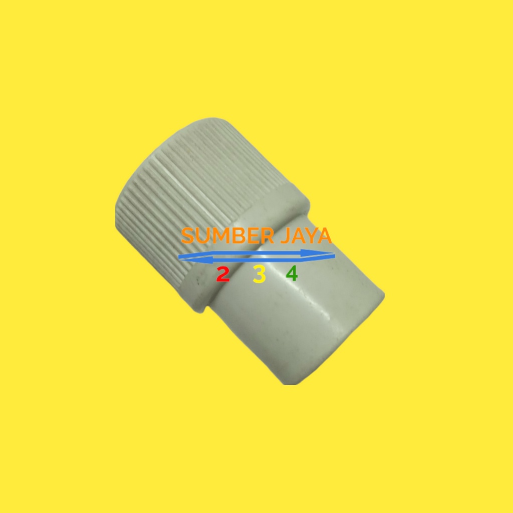 Sok Drat Dalam luar Fitting PVC Merk Jaya 1/2&quot; - 3/4&quot;