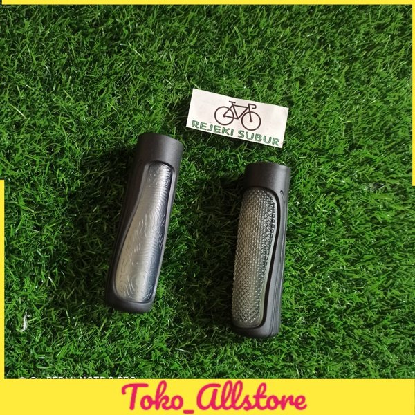 handgrip hitam abu - transparan - panjang 11 cm sepeda MTB Seli lipat minion minivelo ergonomis