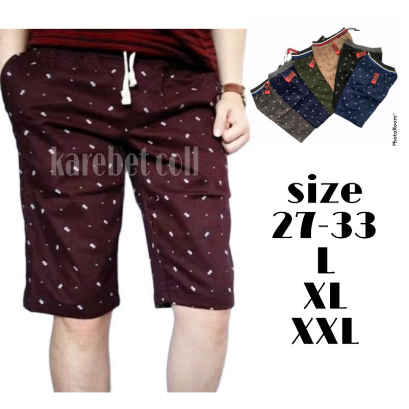 CELANA PENDEK PRIA JUMBO MOTIF DISTRO ORIGINAL CASUAL