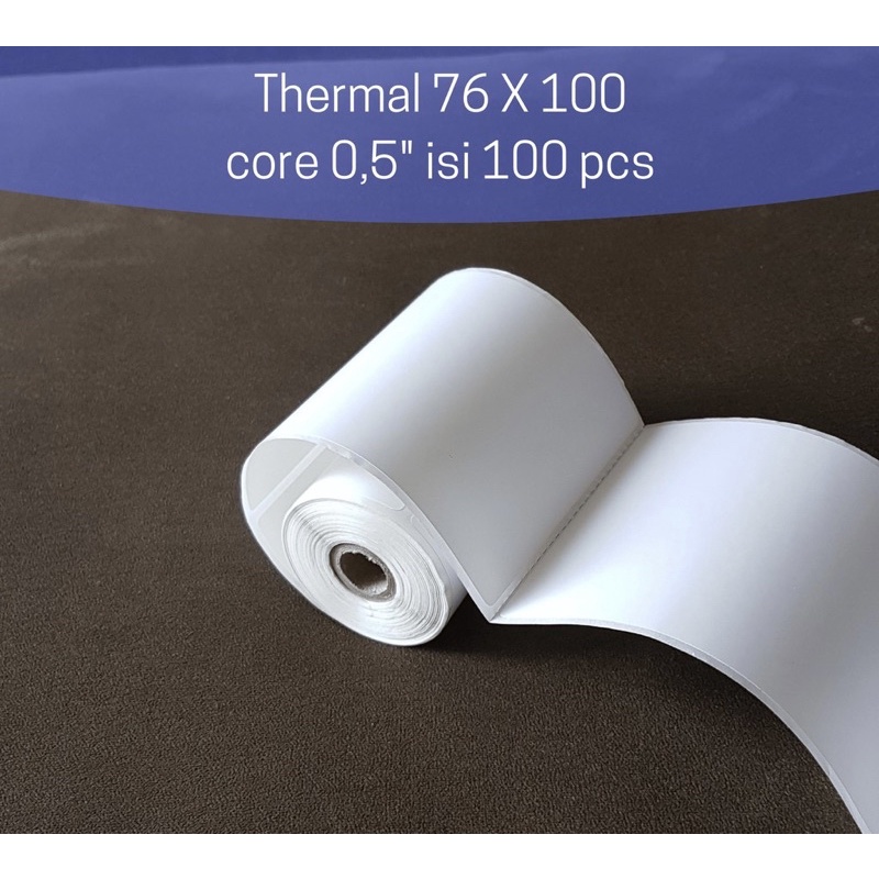 

Kertas Label Thermal 76x100 mm 76 x 100 core 0,5" 1/2 inch - 80x100 80mm 80 x 100 - Label Thermal 78x100 250 pcs Barcode 78 x 100 Kertas Sticker SAMARINDA BALIPAPAN TENGGARONG