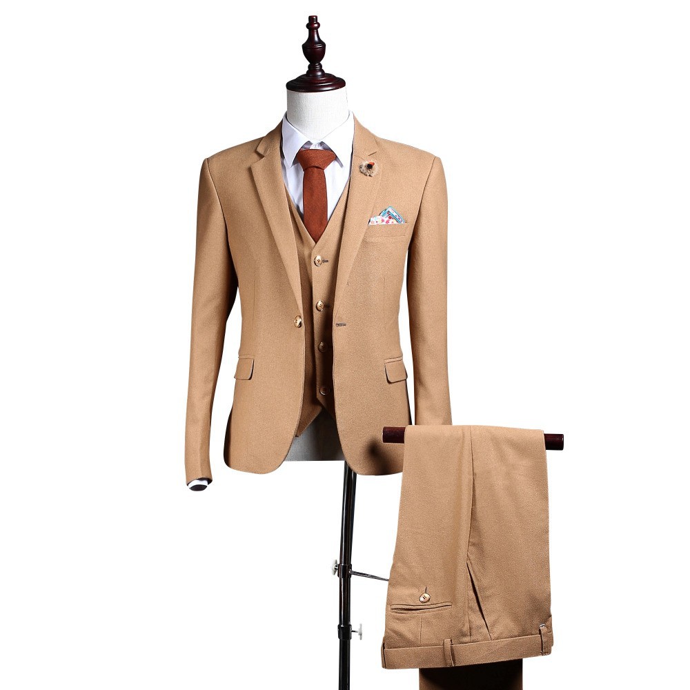 SETELAN BLAZER MILO CREAM SLIMFIT 5IN1 INCLUDE JAS, CELANA DAN VEST MURAH NIKAYU ORIGINAL