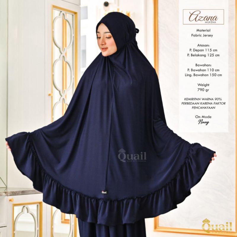 AZANA QUAIL HIJAB MUKENA PREMIUM MUKENA BRANDED MUKENA ORIGINAL MUKENA SESERAHAN