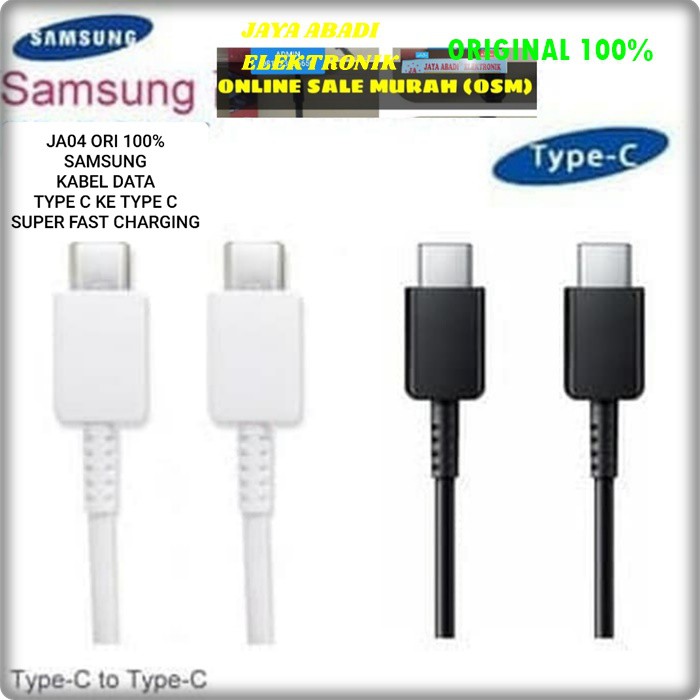 J04 KABEL DATA SAMSUNG TYPE C TO C 3A SUPER FAST CHARGING CABLE CHARGER FLASH CAS CASAN HP ANDROIT ORIGINAL UNIVERSAL MULTI ADAPTIV CHARGE BISA UNTUK GADGET YANG MENGGUNKAN TYPE C KABEL SUPPORT FAST CHARGING