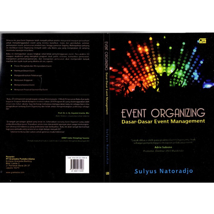 Buku Dasar EVENT ORGANIZING (SULYUS NATORADJO )