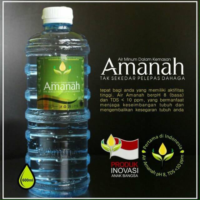Jual Air Minum Amanah 330 Ml Air Minum Kesehatan Shopee Indonesia 6489