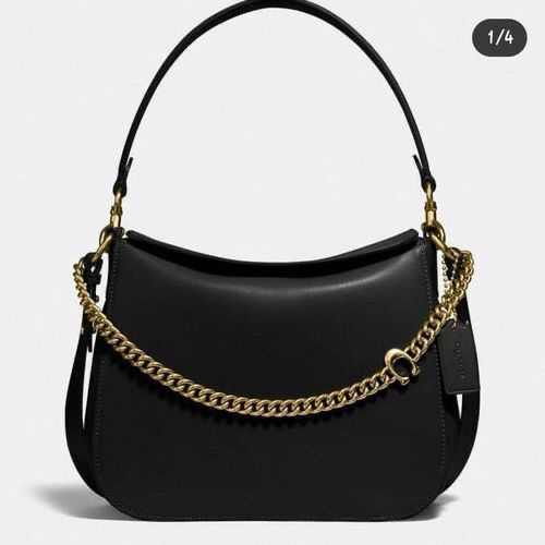 Tas Coach Chain Hobo Black New Original