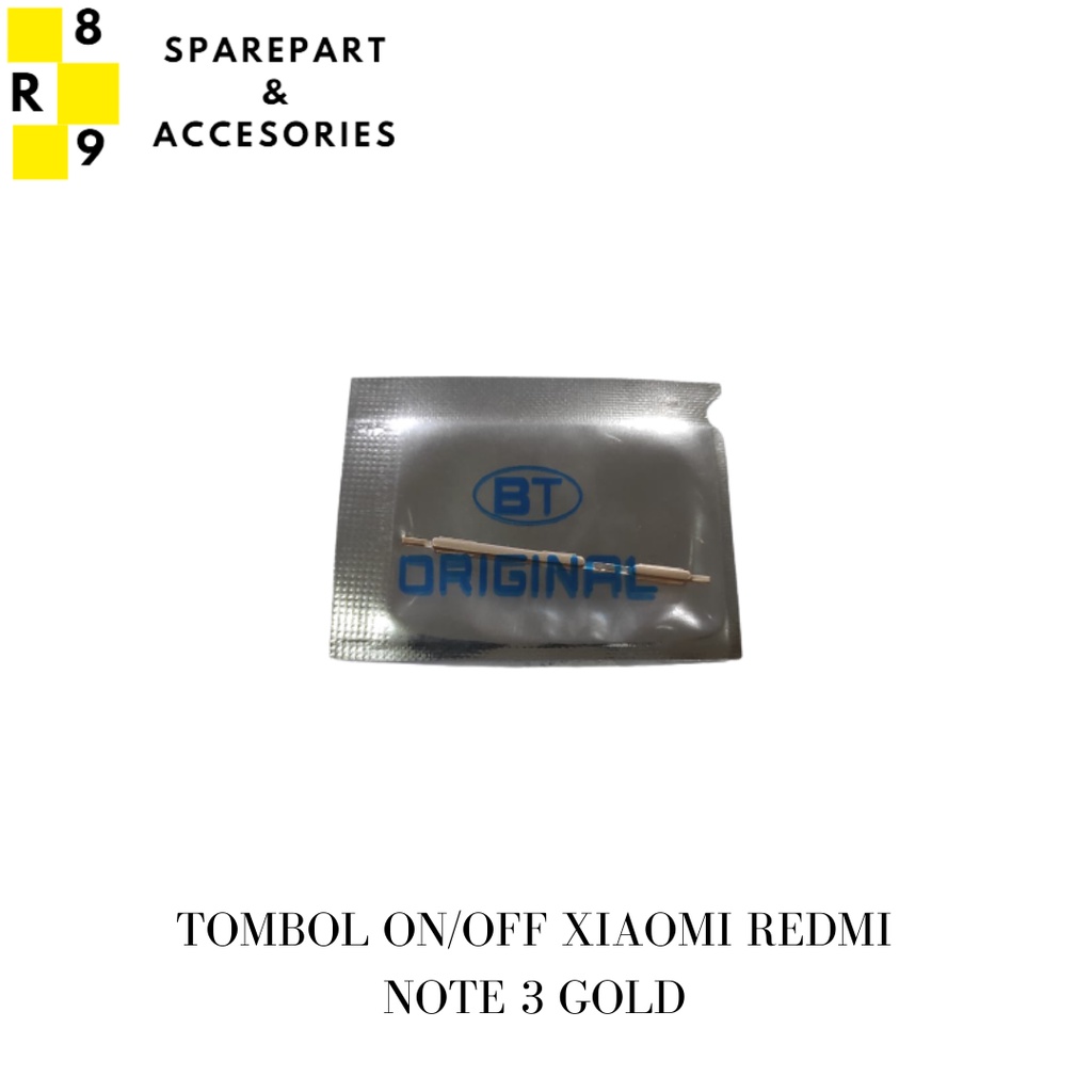 TOMBOL ON/OFF XIAOMI REDMI NOTE 3 GOLD