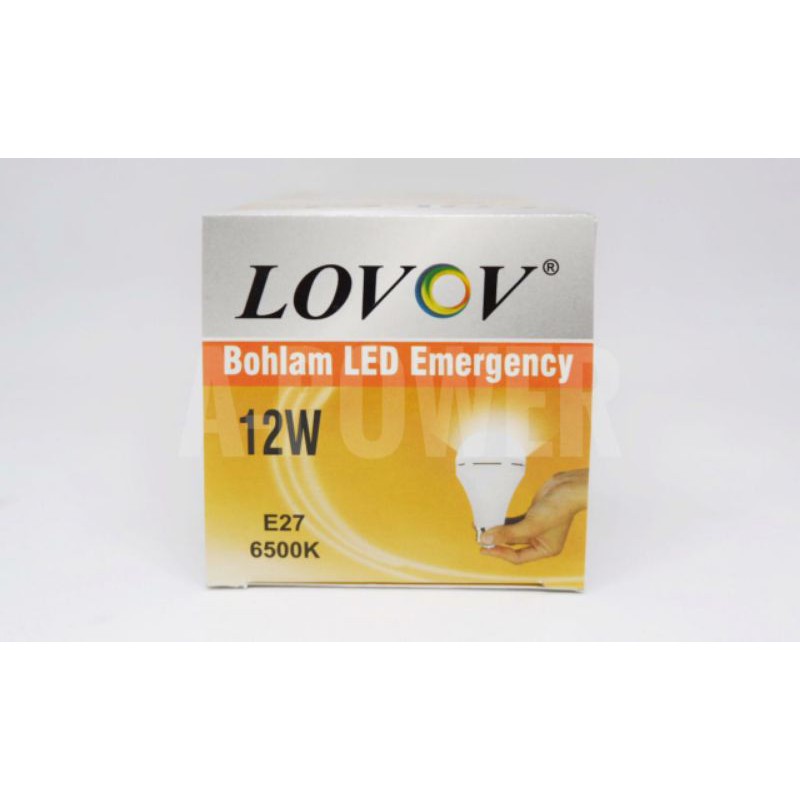 Lovov - Lampu LED Emergency Magic AC / DC 12W (Putih)