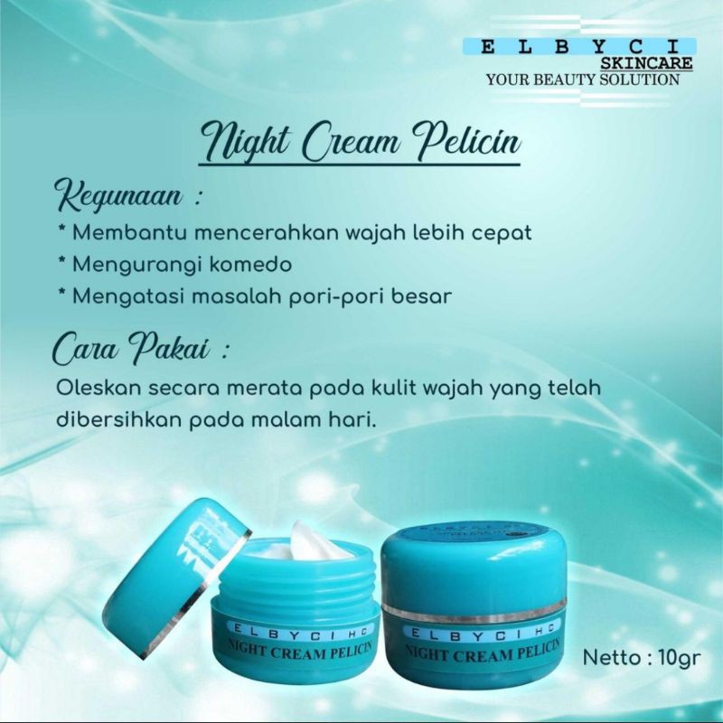 night cream pelicin double glowing