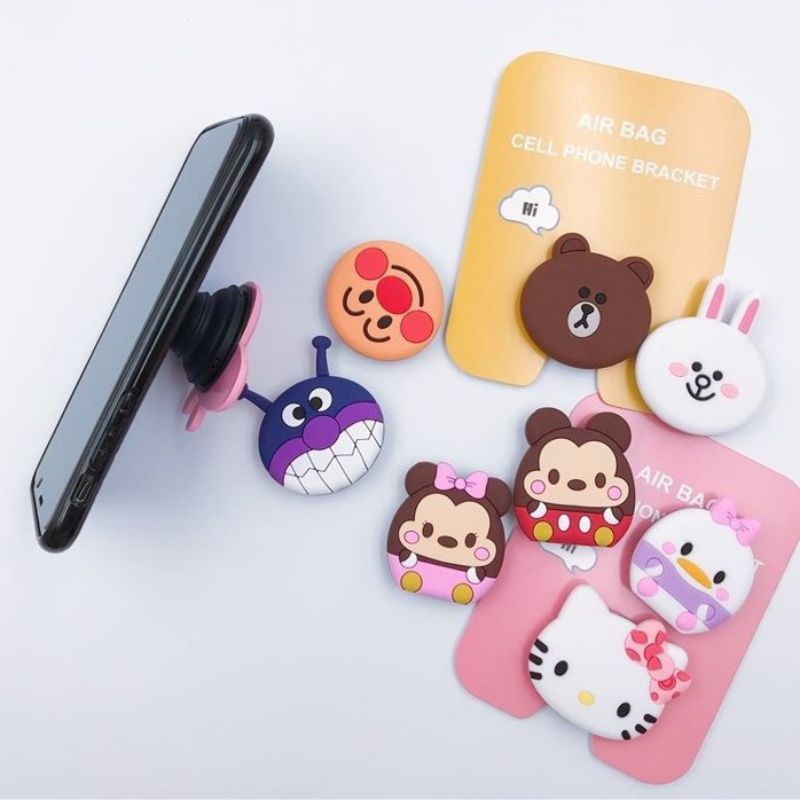 Popsocket HP Karakter 3D Pop Socket Kartun Import Murah