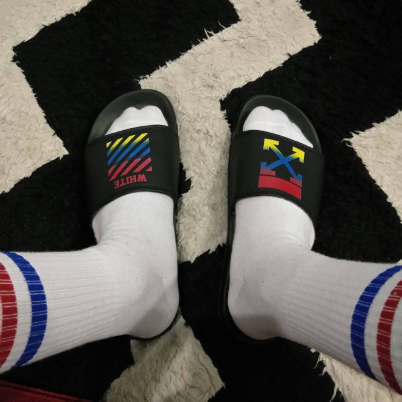sandal off white slide