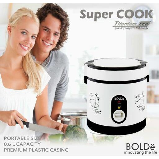 Super COOK Rice CooKeR MiNi 3 In 1 Bolde 0.6L - Original - Free Bubble