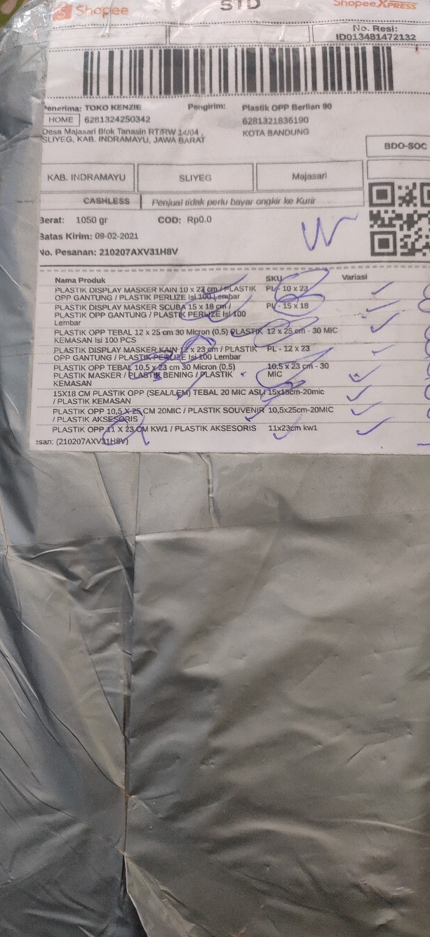 Plastik Opp 11 X 23 Cm 20 Mic / Plastik Aksesoris