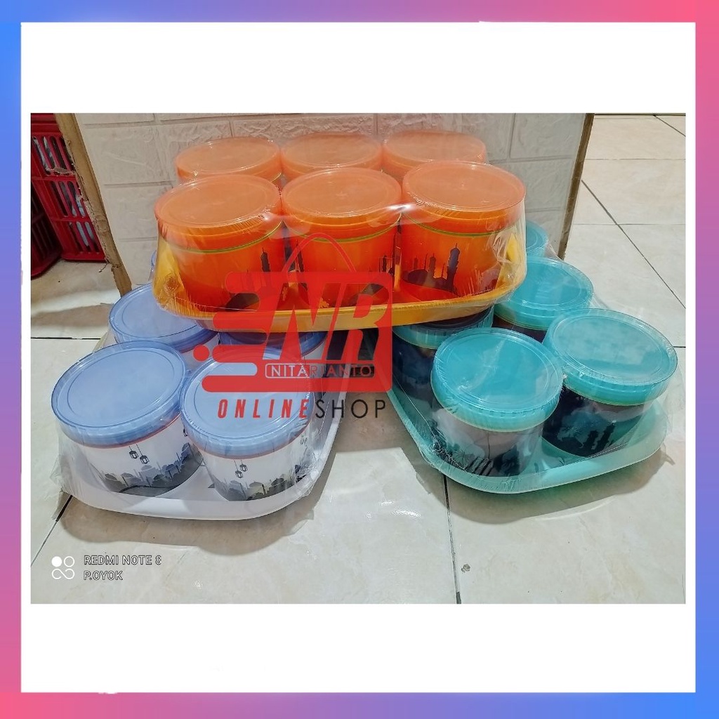 Tonam Set Islamic 7in1 Calista Premium / Toples Set Nampan Calista Premium / Toples Set Calista 7 in 1 / Toples Set Calista Tonam 7in1 / Toples Set + Nampan