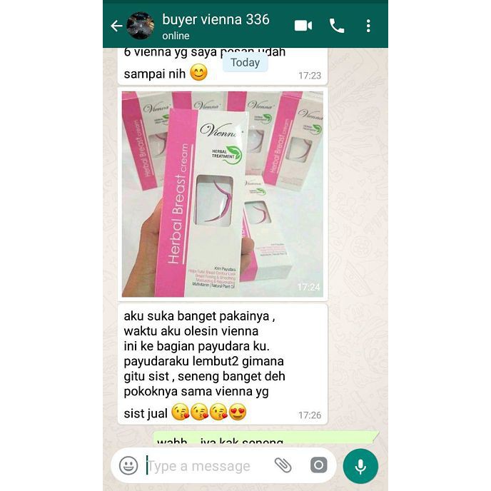 Vienna Pembesar / Pengencang Payudara 80ml BPOM Original