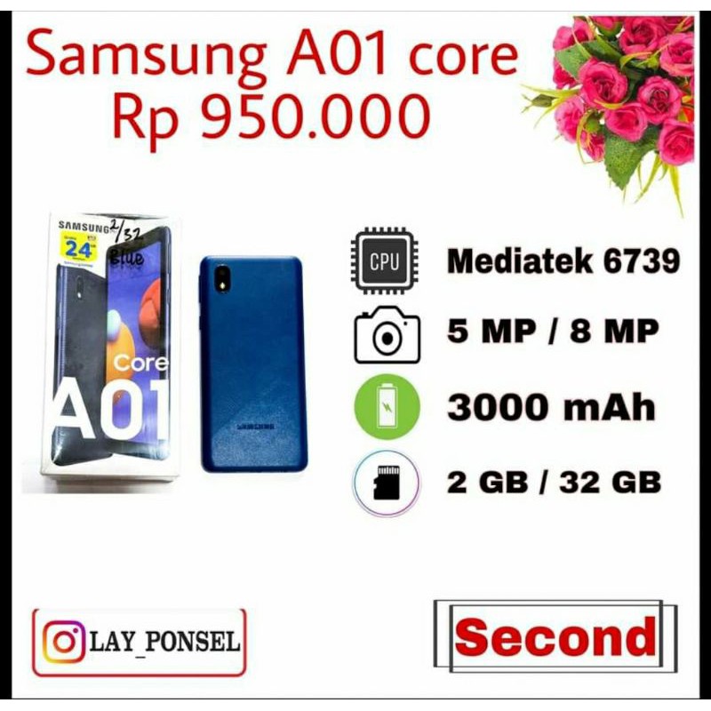 second Samsung A01 Core