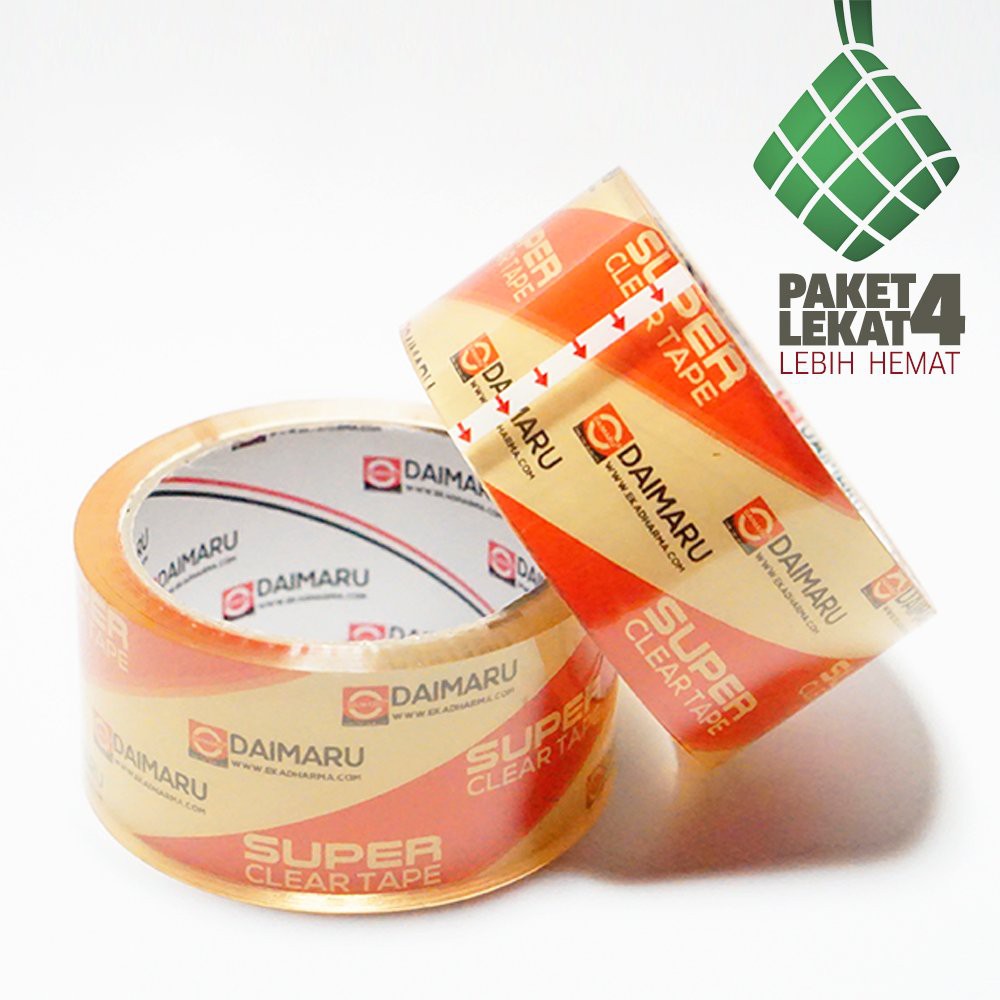 

lakban bening daimaru super clear murah paket LEKAT4 [SALE]off40%