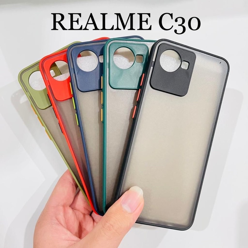 Case My Choice Realme C30 2022 Aero Plus Ring Pelindung Kamra