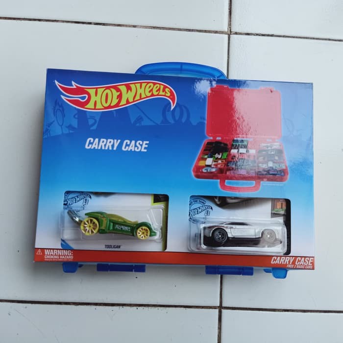 Hot Wheels ORI Carry Case - Free 2 Basic Cars - Tas Hot Wheels Ori Kapasitas 15 Diecast