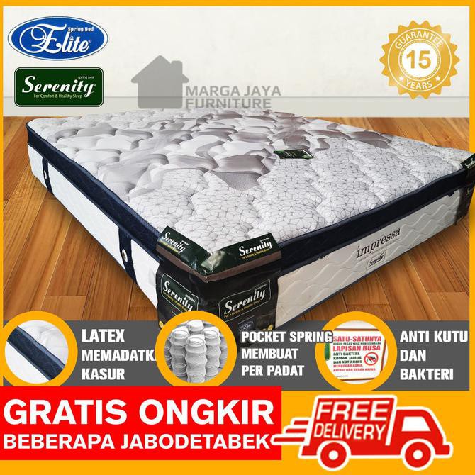 Produk Unggulan] Elite Pocket Latex Impressa 160 X 200 Kasur Spring Bed