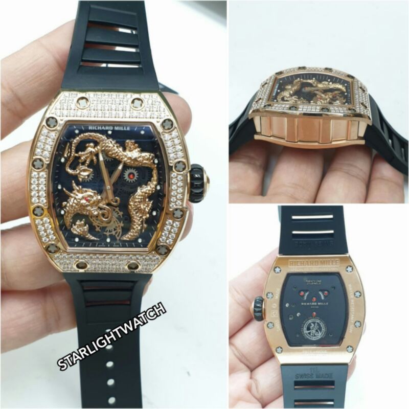 JAM TANGAN PRIA RM AUTOMATIC MESIN SWISS ETA