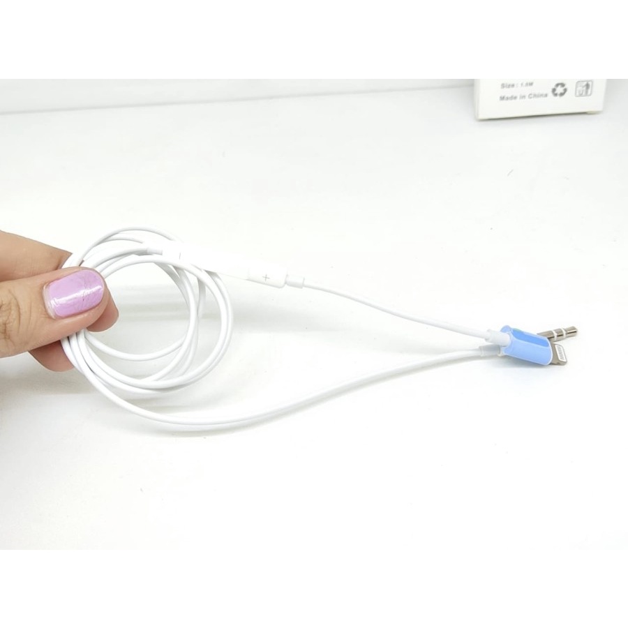 MH021 Kabel Adapter Lightning to 3.5mm AUX Audio Cable Wire Control for iPhone iPad iPod