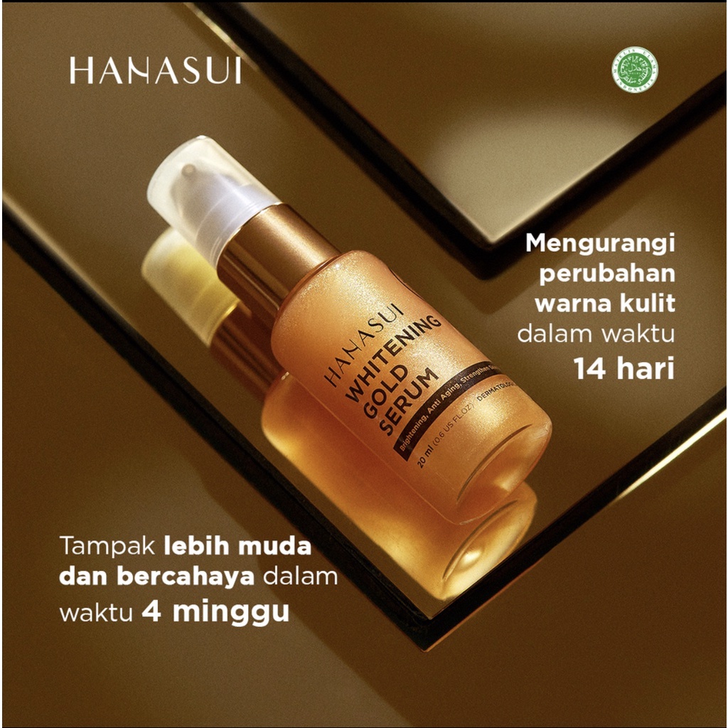 Hanasui Whitening Gold Serum New Look &amp; Improved Formula 20ML BPOM