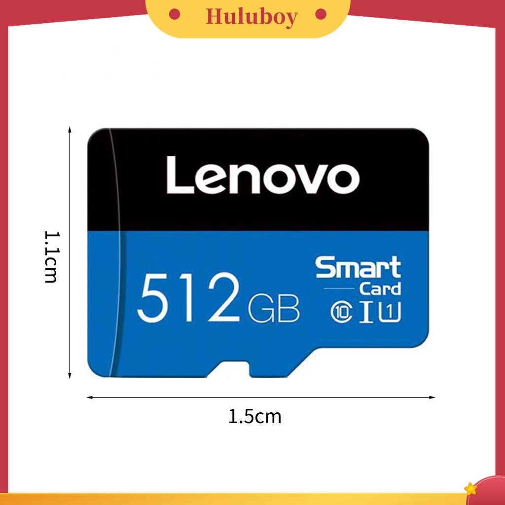 (Huluboy) Kartu Memori TF / SD Card 16GB / 32GB / 64GB / 128GB / 256GB / 512GB / 1TB High Speed Tahan Benturan Untuk Lenovo