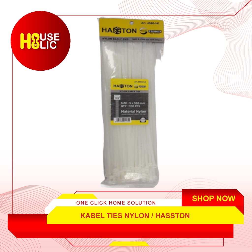 Nylon Cable Ties 30 Cm / Kabel Tie Cabel Tis 30cm / Klip Kabel Hasston