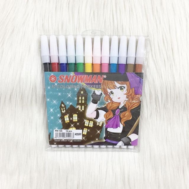 

SPIDOL SNOWMAN 6 / 12 WARNA