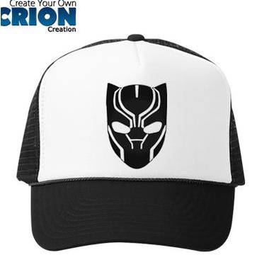 Hemat Topi Black Panther - Black Panther Face - By Crion Bagus
