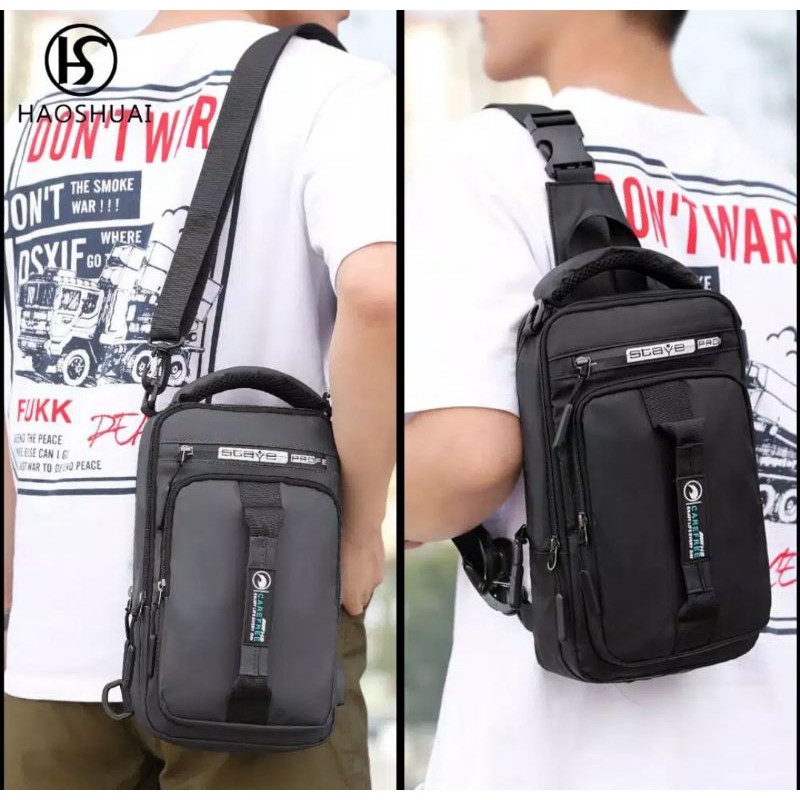 Tas Multifungsi Slingbag Waistbag Pria Import