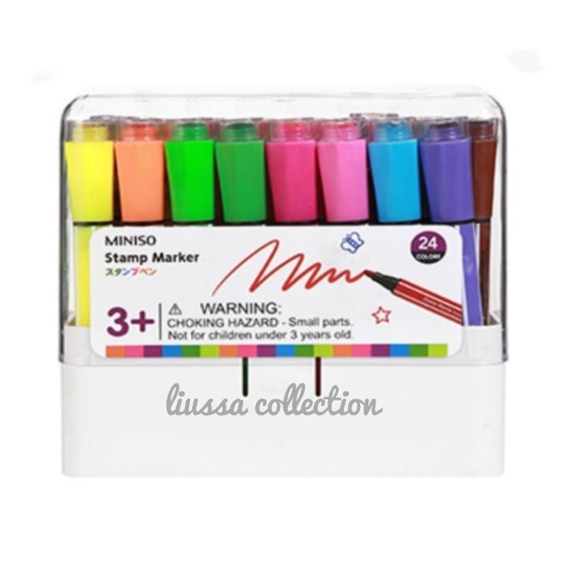 

Spidol Miniso - Stamp Marker 24 Colors