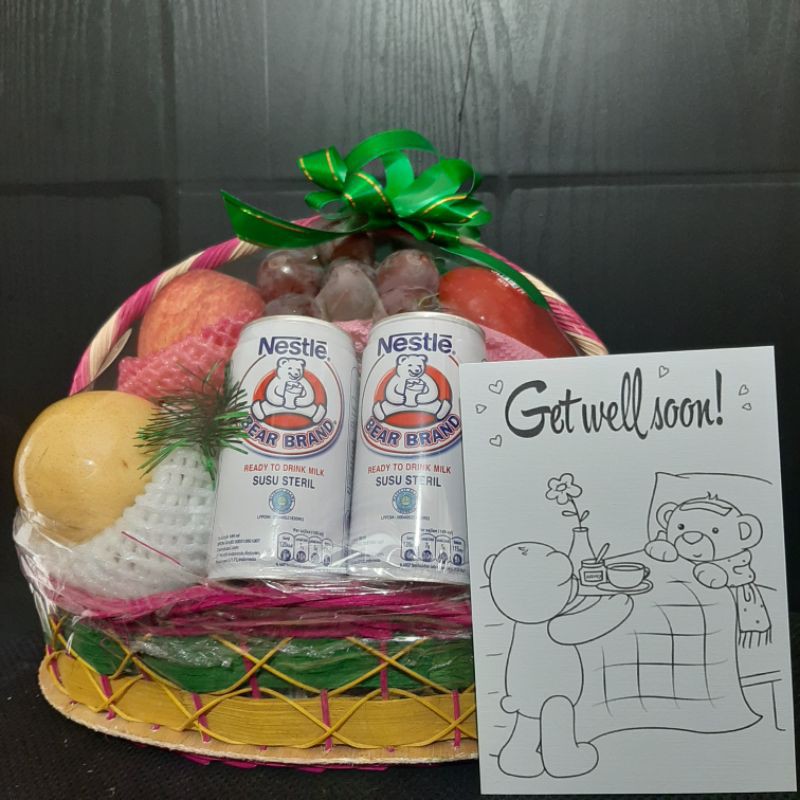 

Hampers Buah Segar plus 2 botol bearbrand area Jakarta dan Sekitarnya