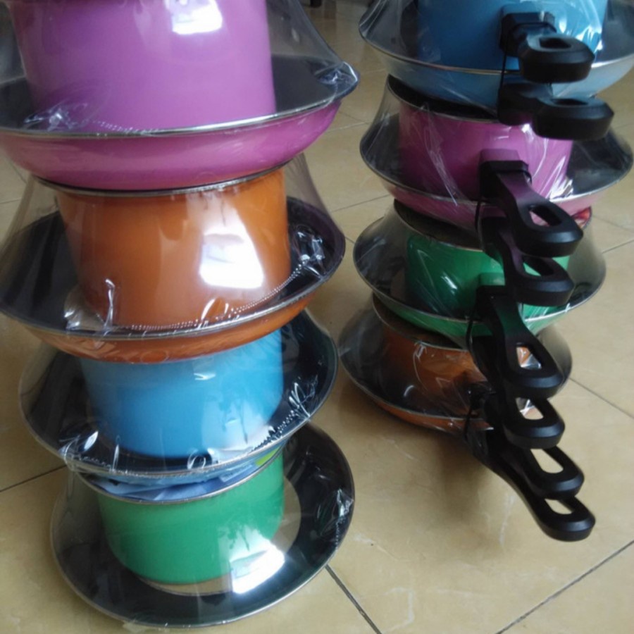 Pastela Milkpan set frying pan pastella panci wajan dapur serbaguna on