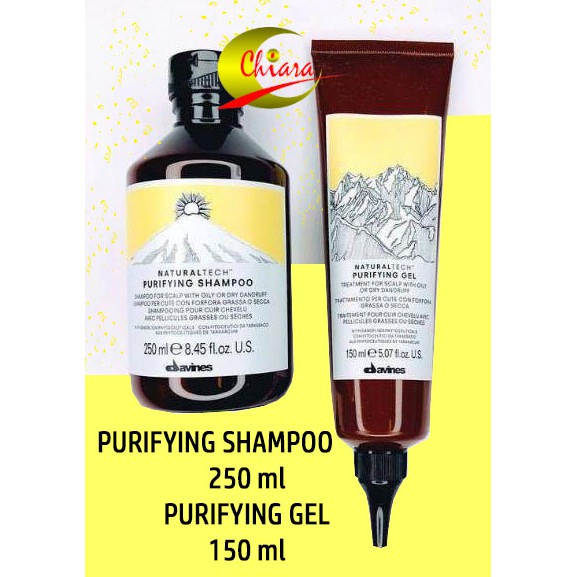 Davines Purifying Shampoo 250ml + Davines Purifying Gel 150ml