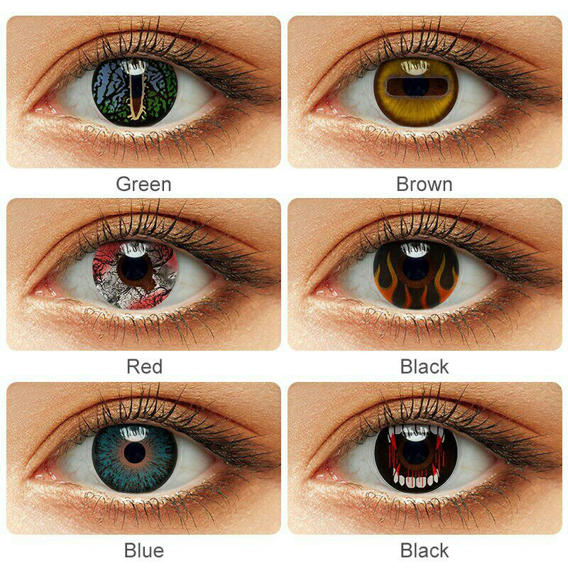 SOFTLENS COSPLAY HALLOWEEN VAMPIRE ZOMBIE CRAZY